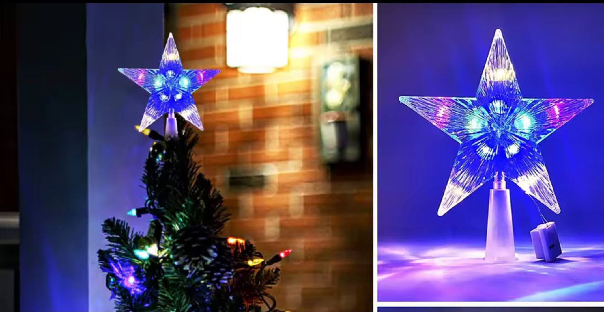 ESTRELLA MULTICOLOR LED PARA ÁRBOL 