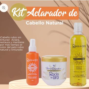 Kit Capilar Aclarador Rocio de oro by Rene chardo - imagen 1