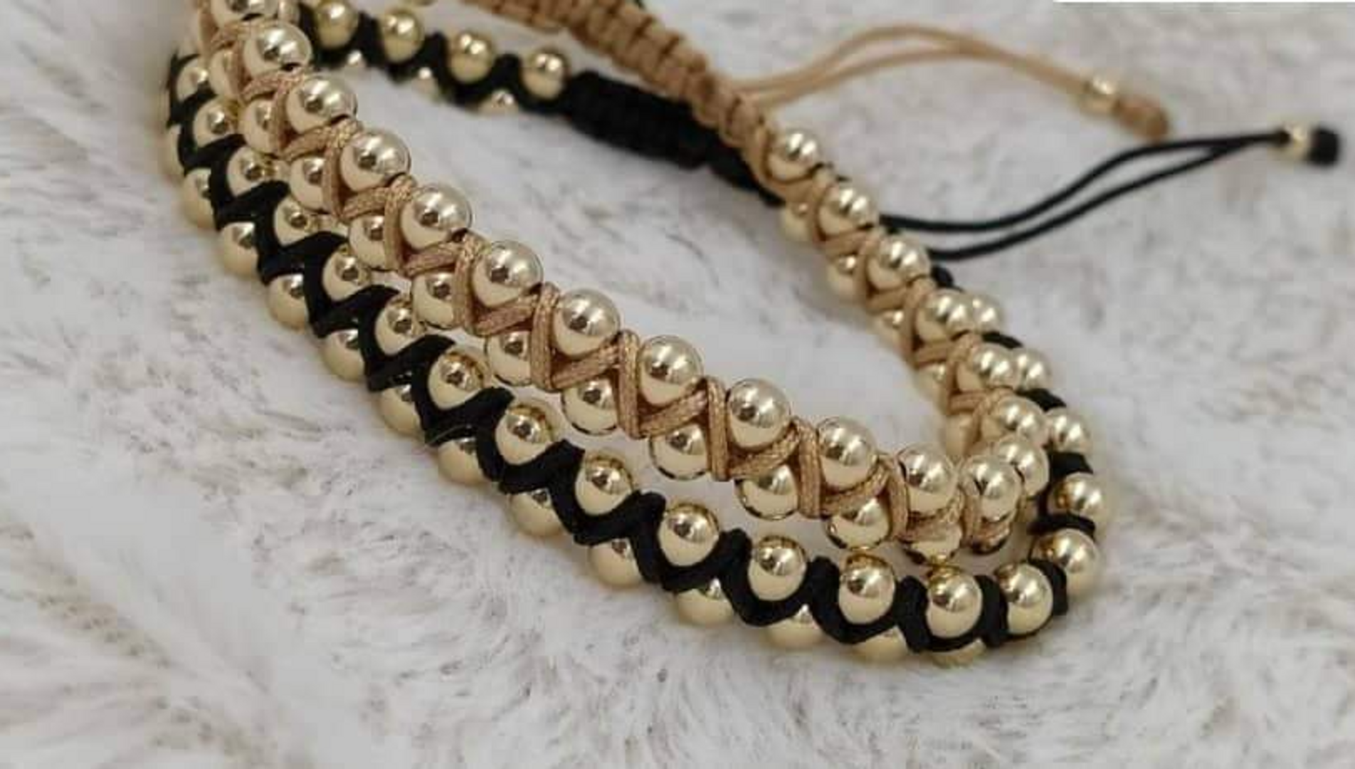 Par pulseras doble carril balin 4mm liso