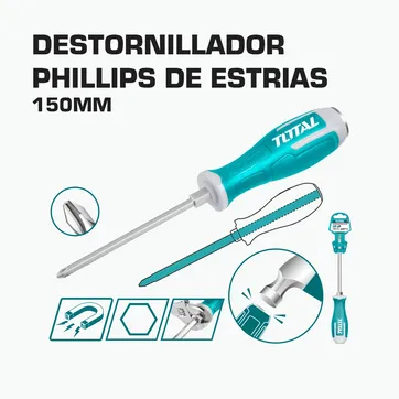 Imagen del producto DESTORNILLADOR PHILLIPS DE ESTRIAS PH2*150MM