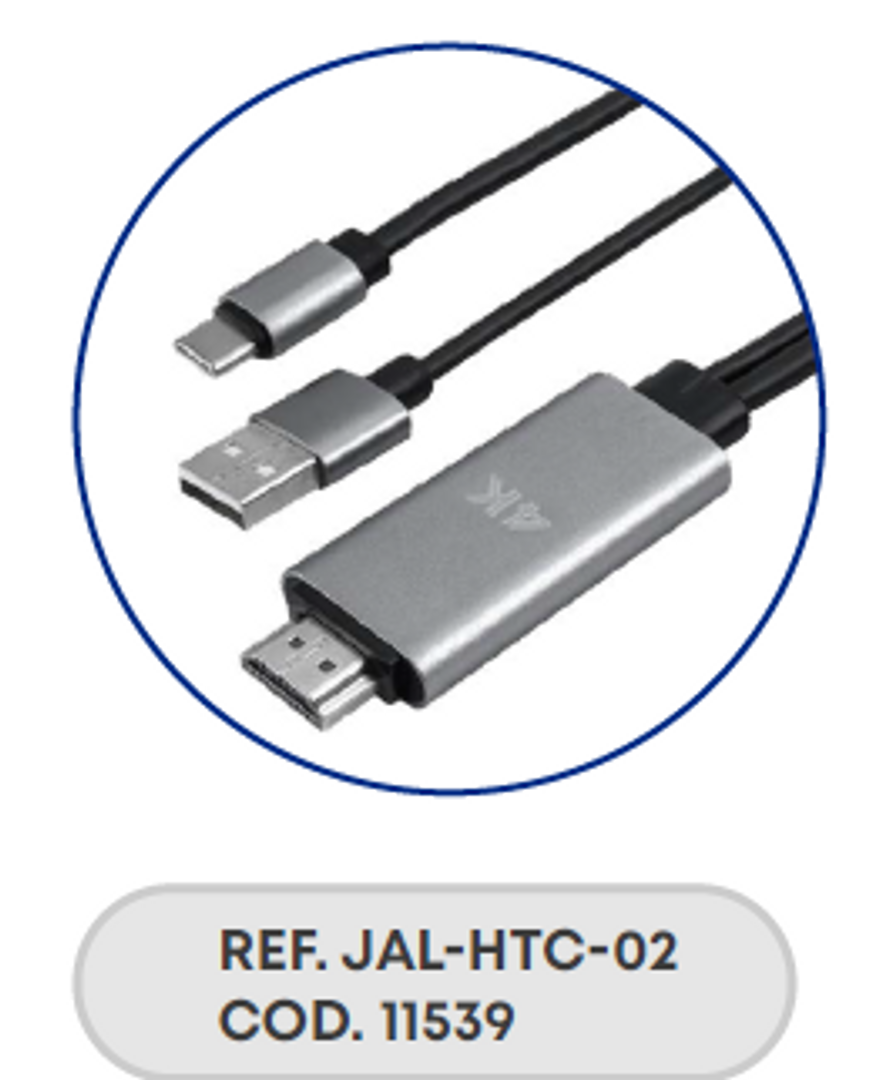 CABLE OTG TIPO C A HDMI 4K
