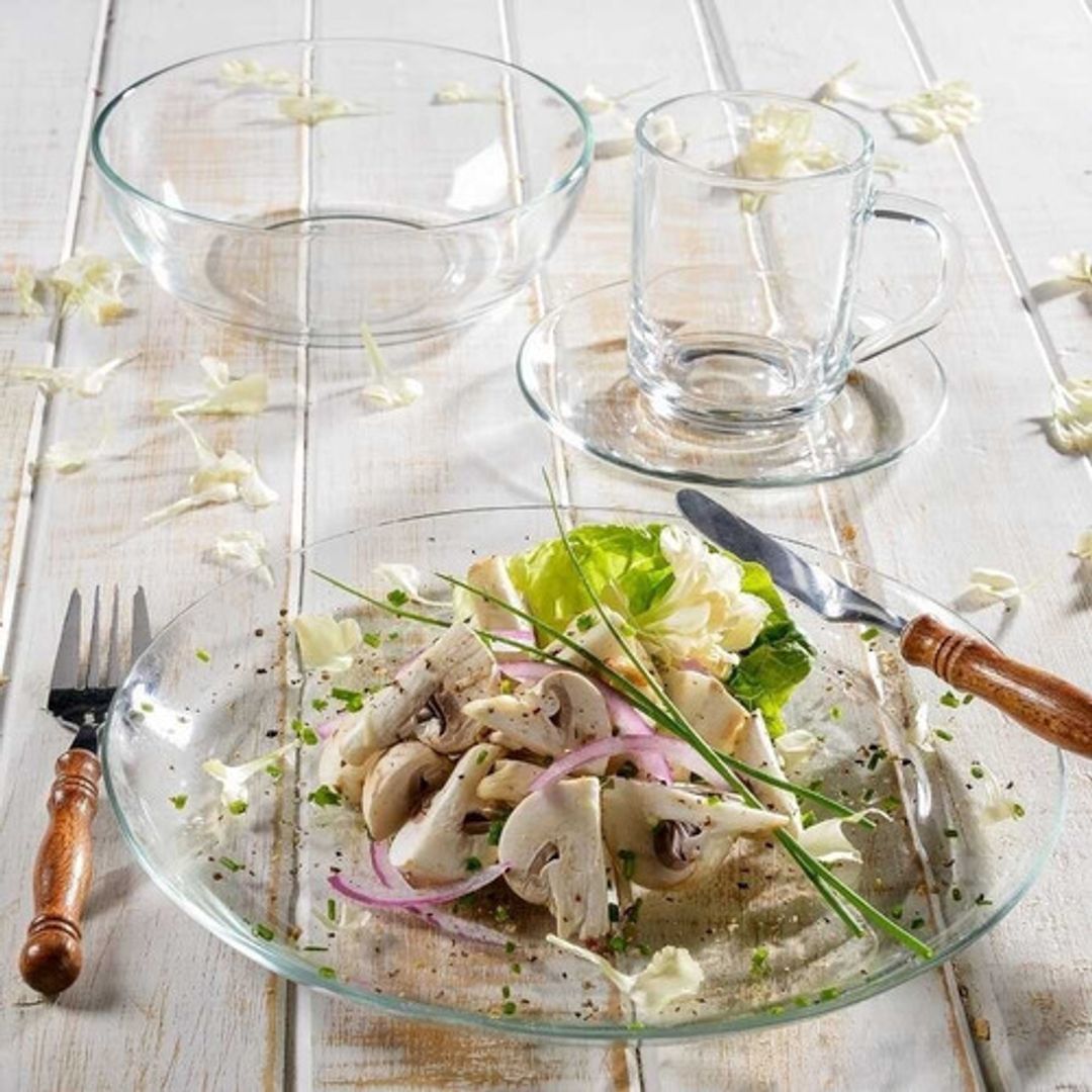 VAJILLA STYLO TRANSPARENTE 