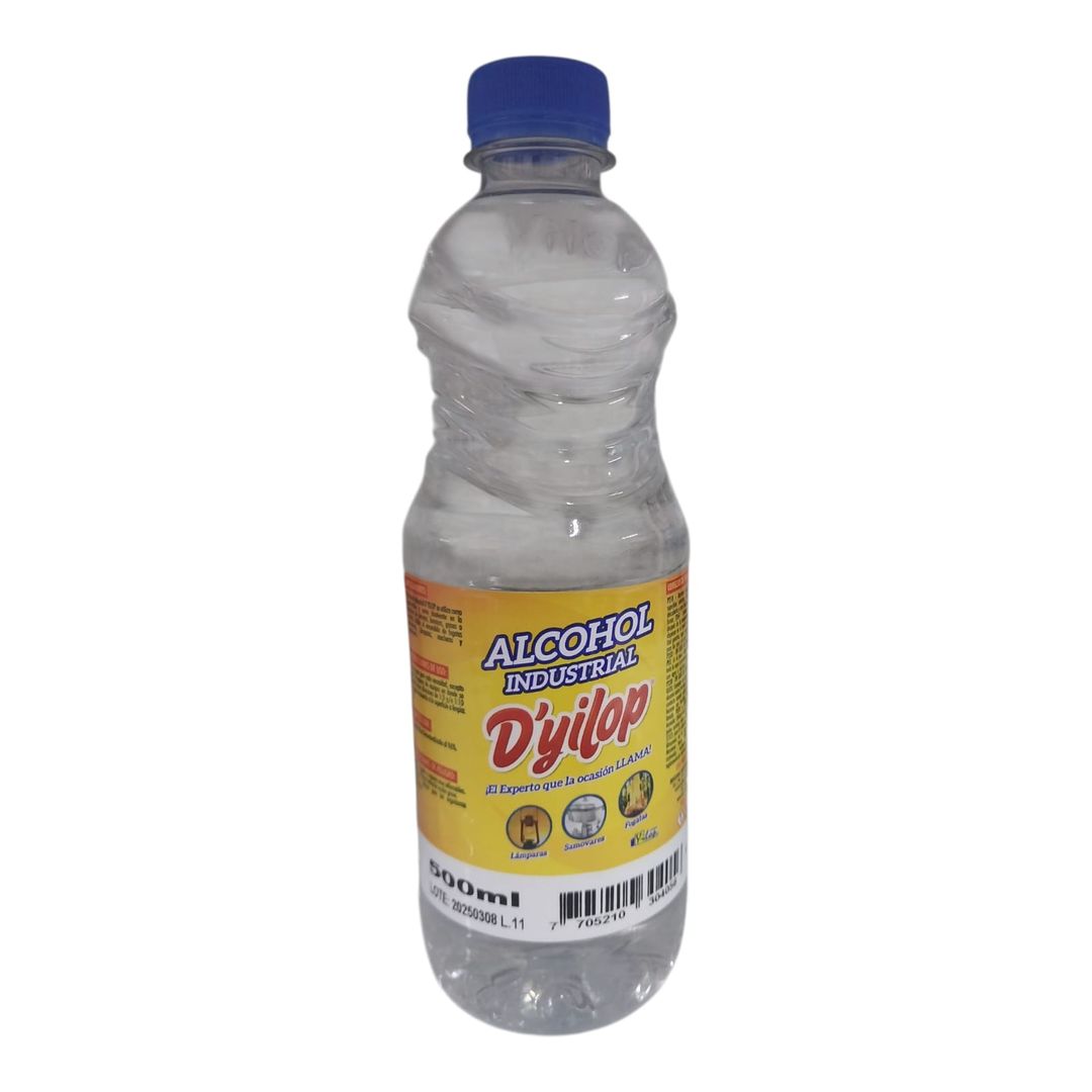 B.  ALCOHOL INDUSTRIAL YILOP 96% X 500 ML 