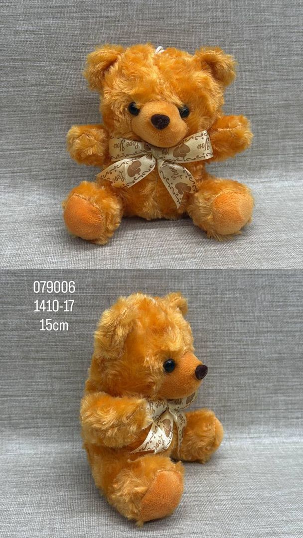 OSITO CON CINTA ESTAMPADA 15CM