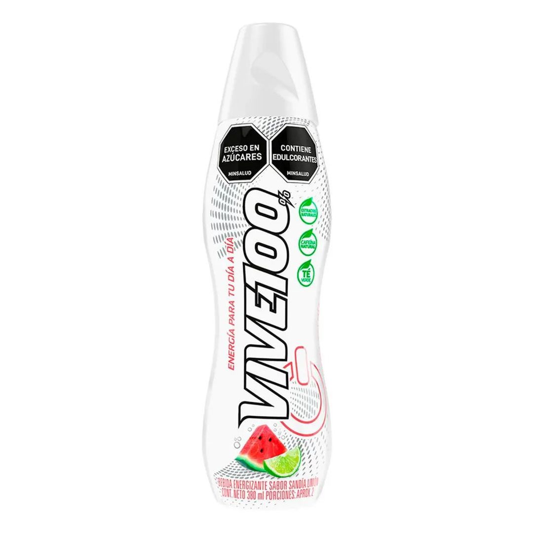 VIVE 100 SANDIA LIMON*380ML
