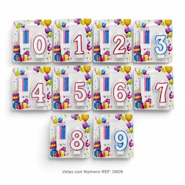 Imagen del producto Velas numero