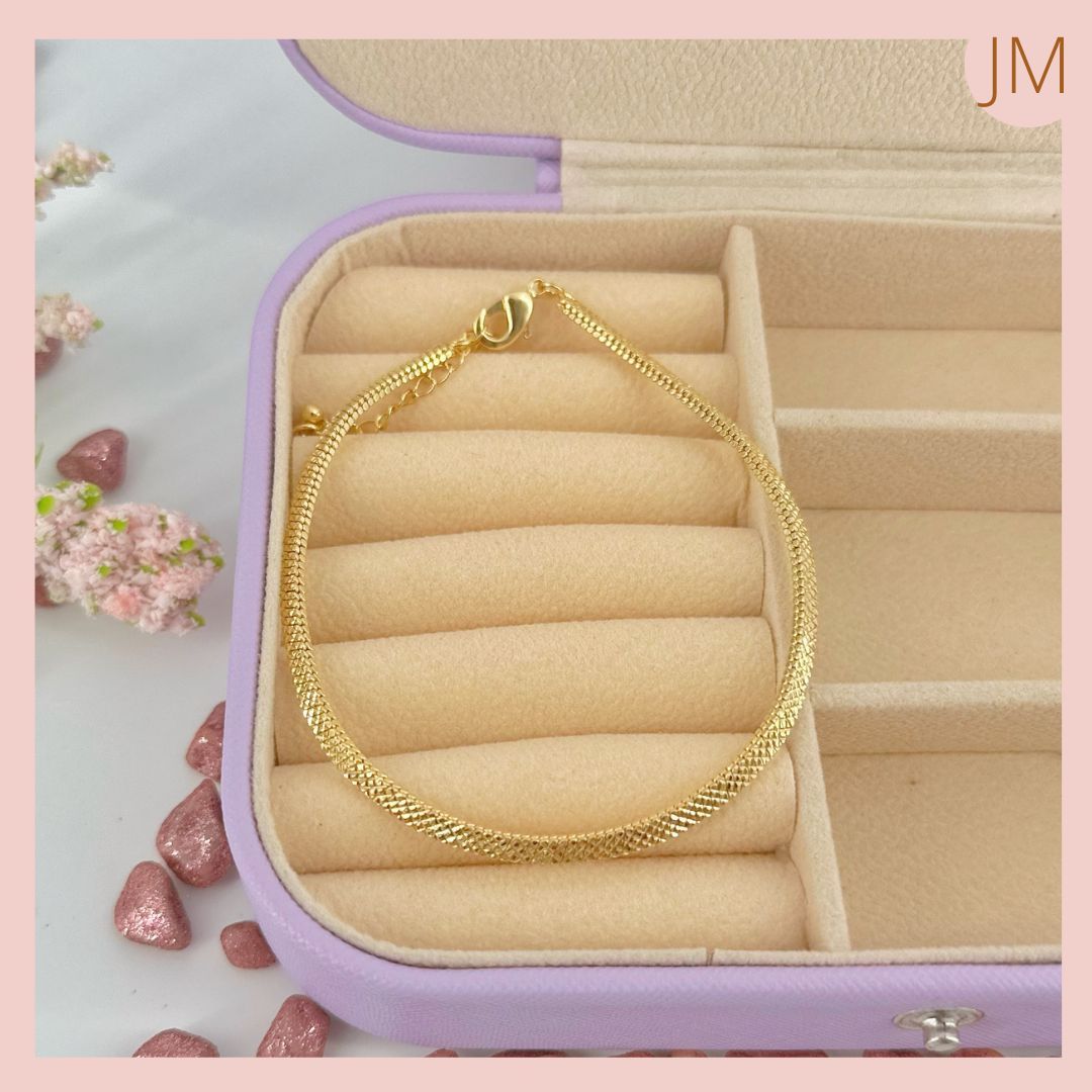 Tobillera Dorada Rodio 