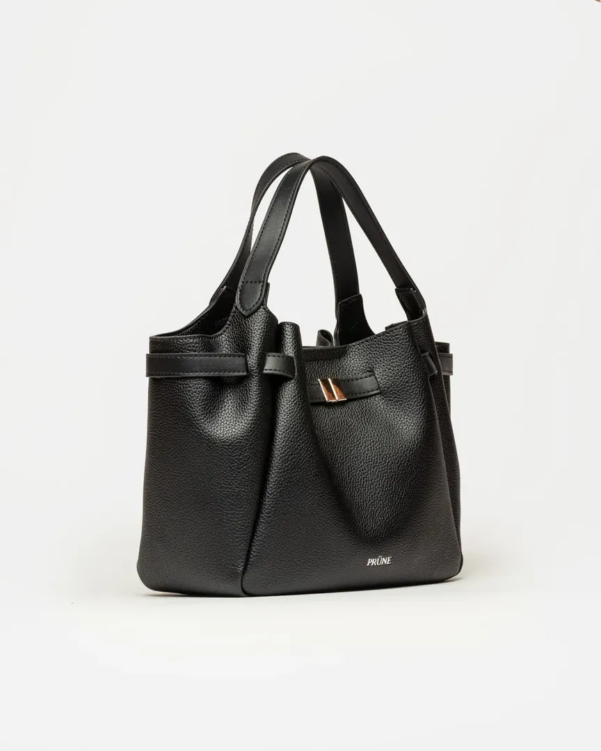 CARTERA DE MANO MARBLE NEGRO