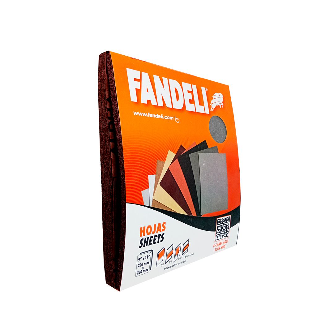 LIJA EN SECO ROJA FANDELI GRANO