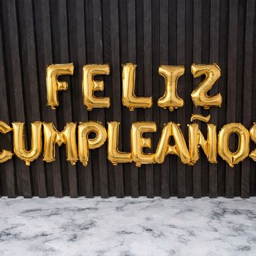 Imagen del producto LETRERO FELIZ CUMPLEAÑOS LETRA X LETRA 18”