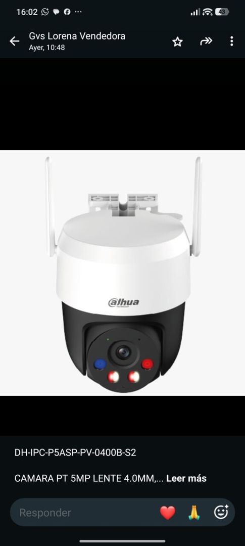  Cámara PT WiFi Dahua 5MP – DH-IPC-P5ASP-PV-0400B-S2