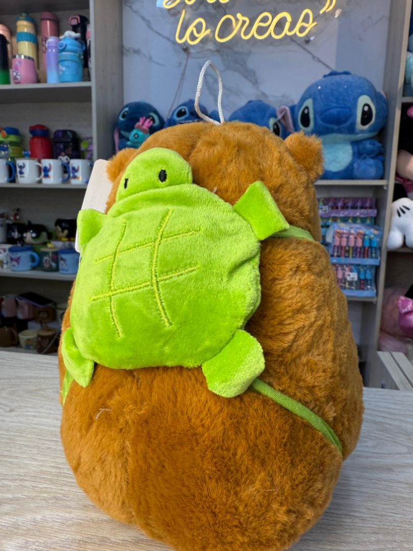  PELUCHE CAPIBARA TORTUGA 20 CM