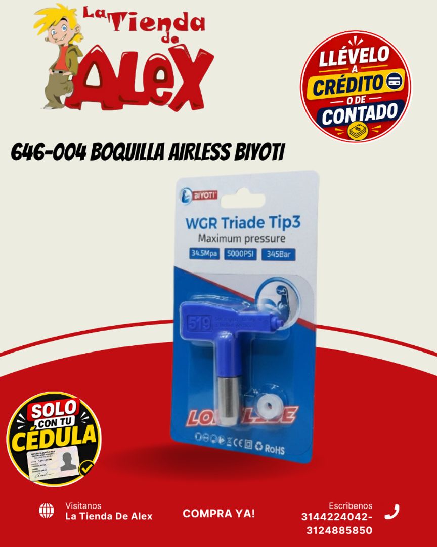 646-004 BOQUILLA AIRLESS BIYOTI