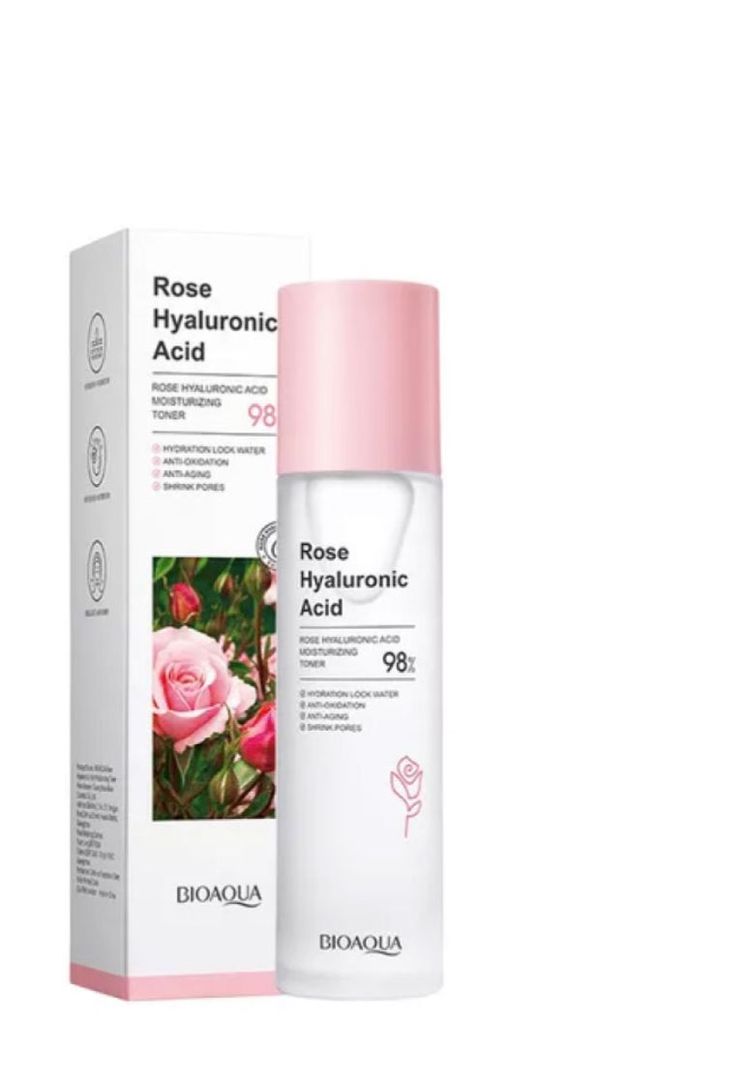 371- TONICO FACIAL DE ROSAS Y ÁCIDO HIALURONICO BIOAQUA
