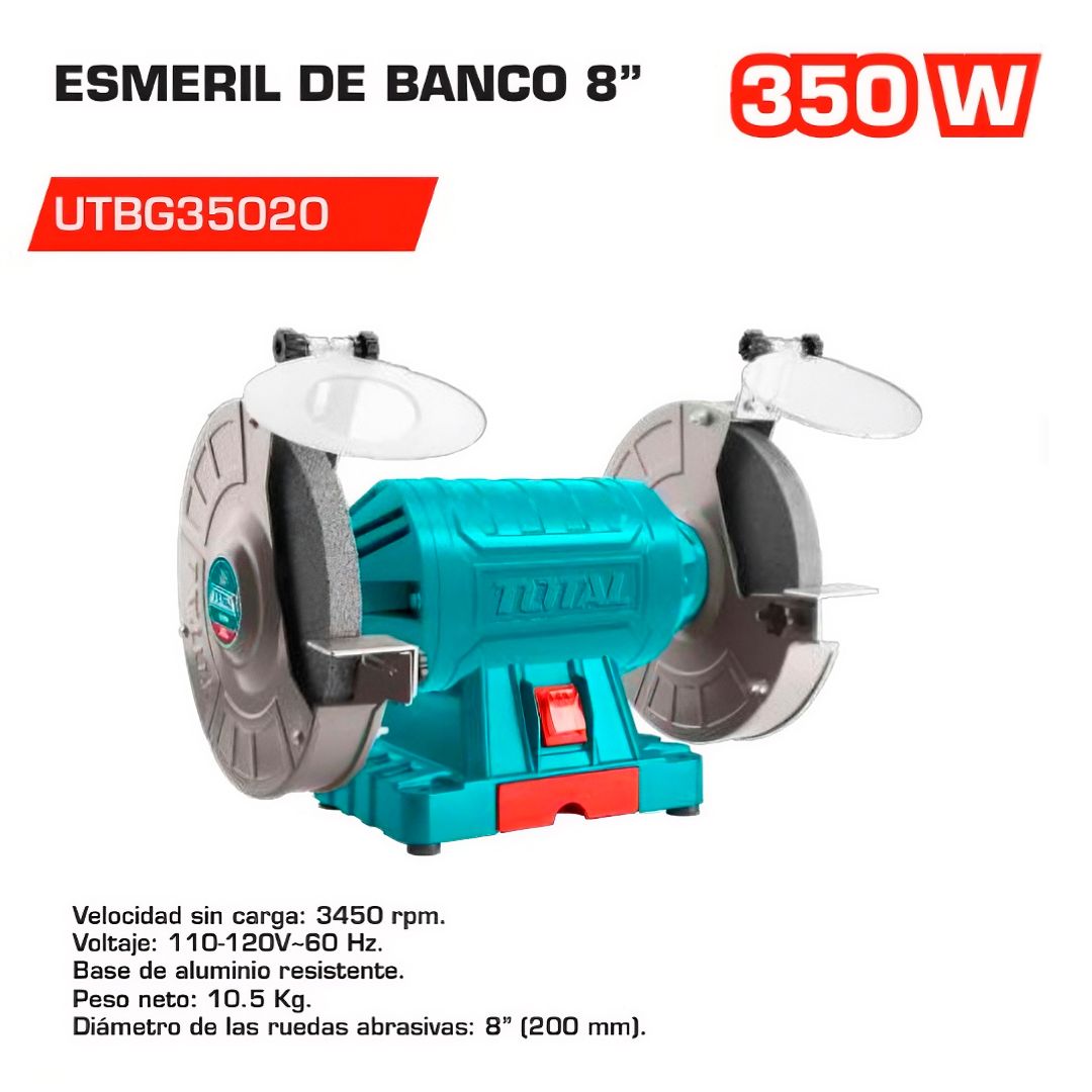ESMERIL DE BANCO 8" 350W 110V 