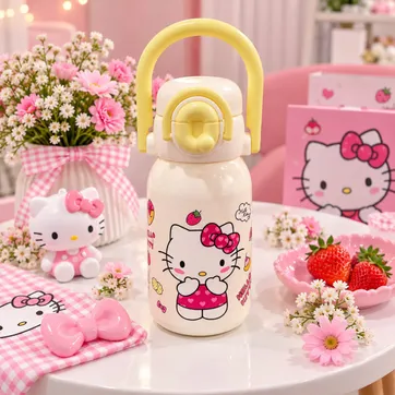 TERMO INFANTIL EN PASTA DE HELLO KITTY  - imagen 1