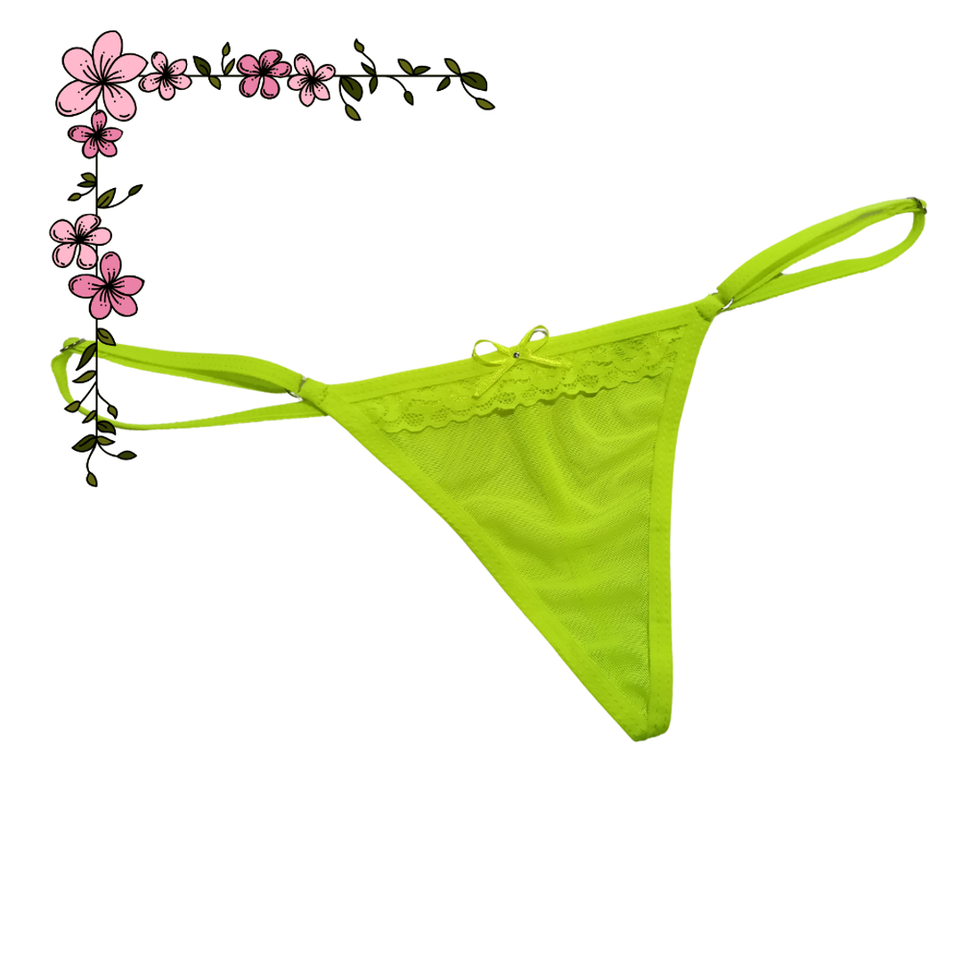 Tanga hilo con encaje