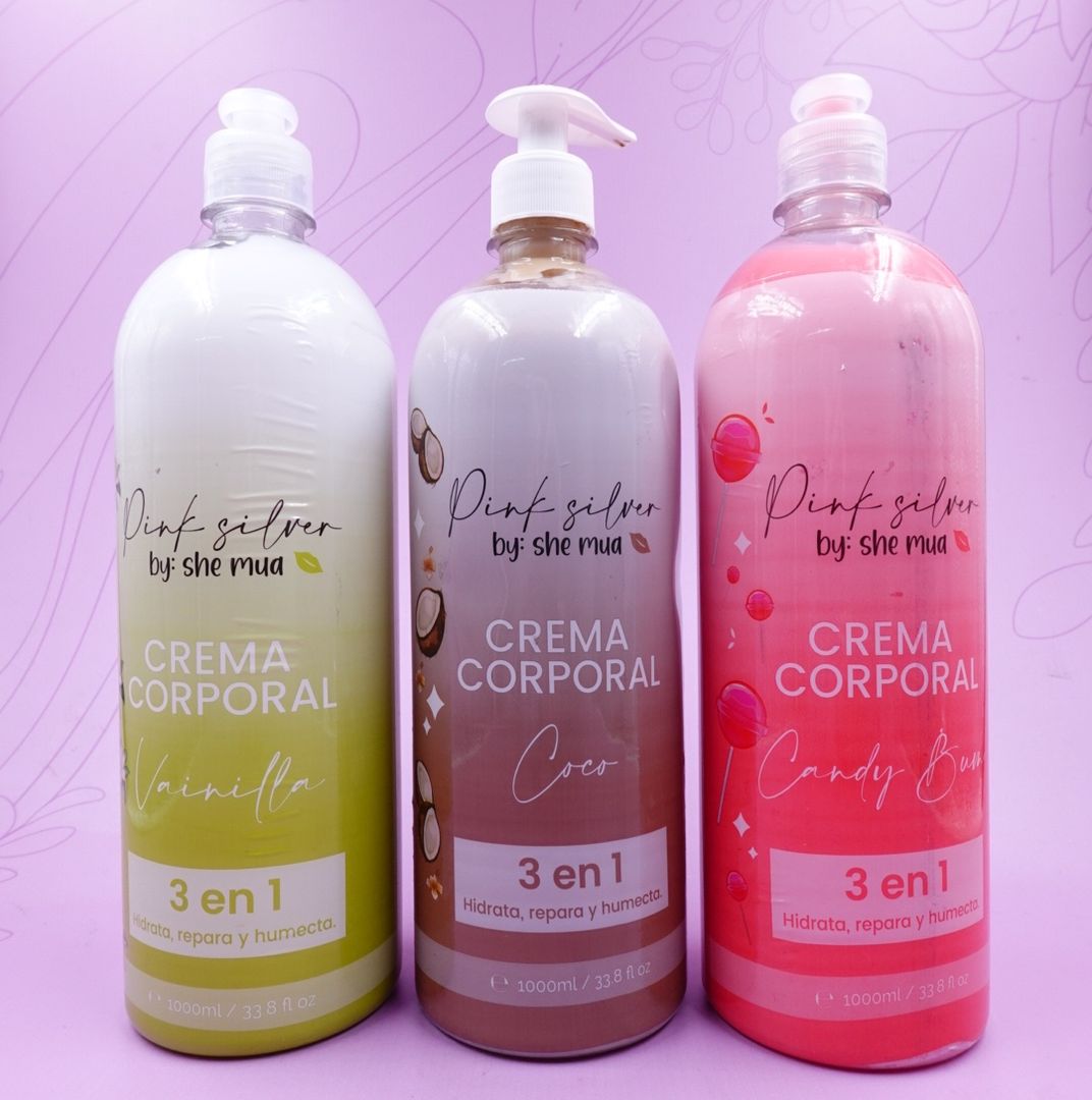 CREMA CORPORAL 3 EN 1 1000ML PINK SILVER