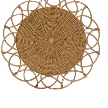 PLATO - ORILLO TEJIDO RATTAN - imagen 1