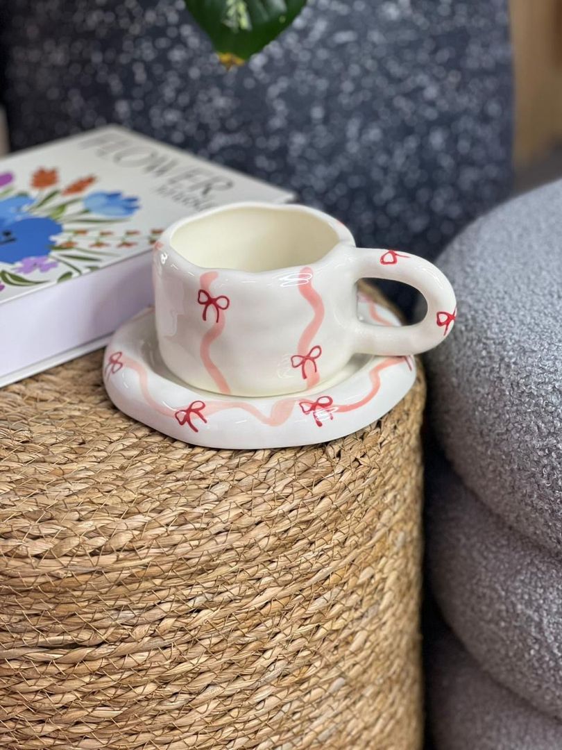 Mug plato moños 