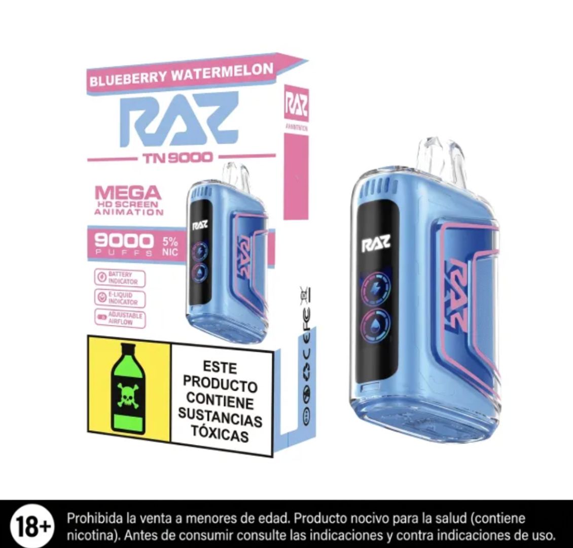 Raz Tn Blueberry Watermelon 9.000 Puffs