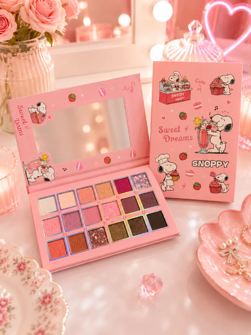 Paleta de sombras x18 snoopy 