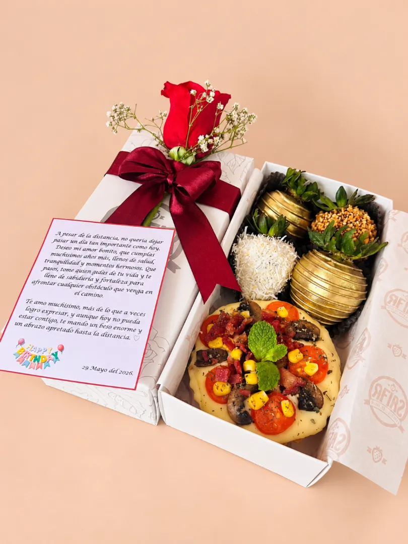 CAJA MIXTA PEQUEÑA + ROSA