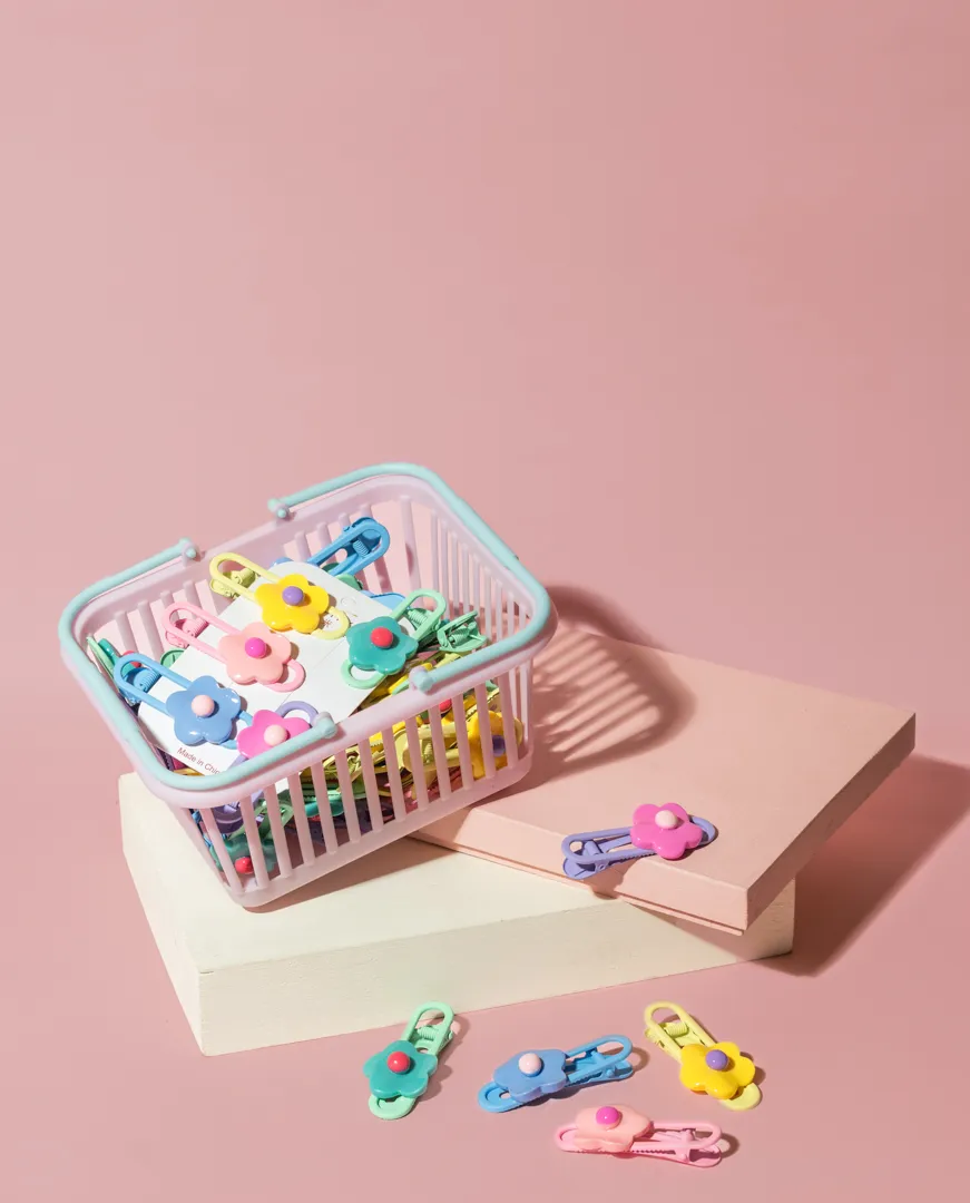 CANASTA X50 PINZAS FLOR