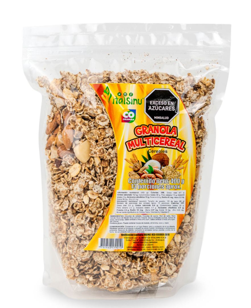 GRANOLA NUTRICEREAL X 400 GR VITAL SINU