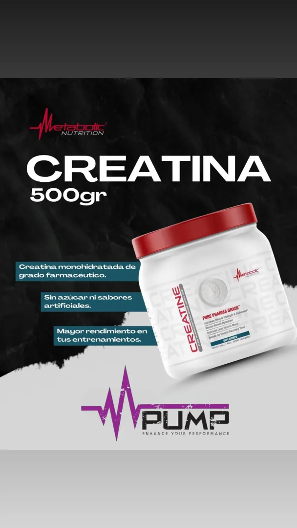 Metabolic nutrition creatina 500 gramos