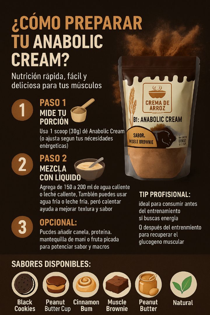 Anabolic cream cremas de arroz saborizadas