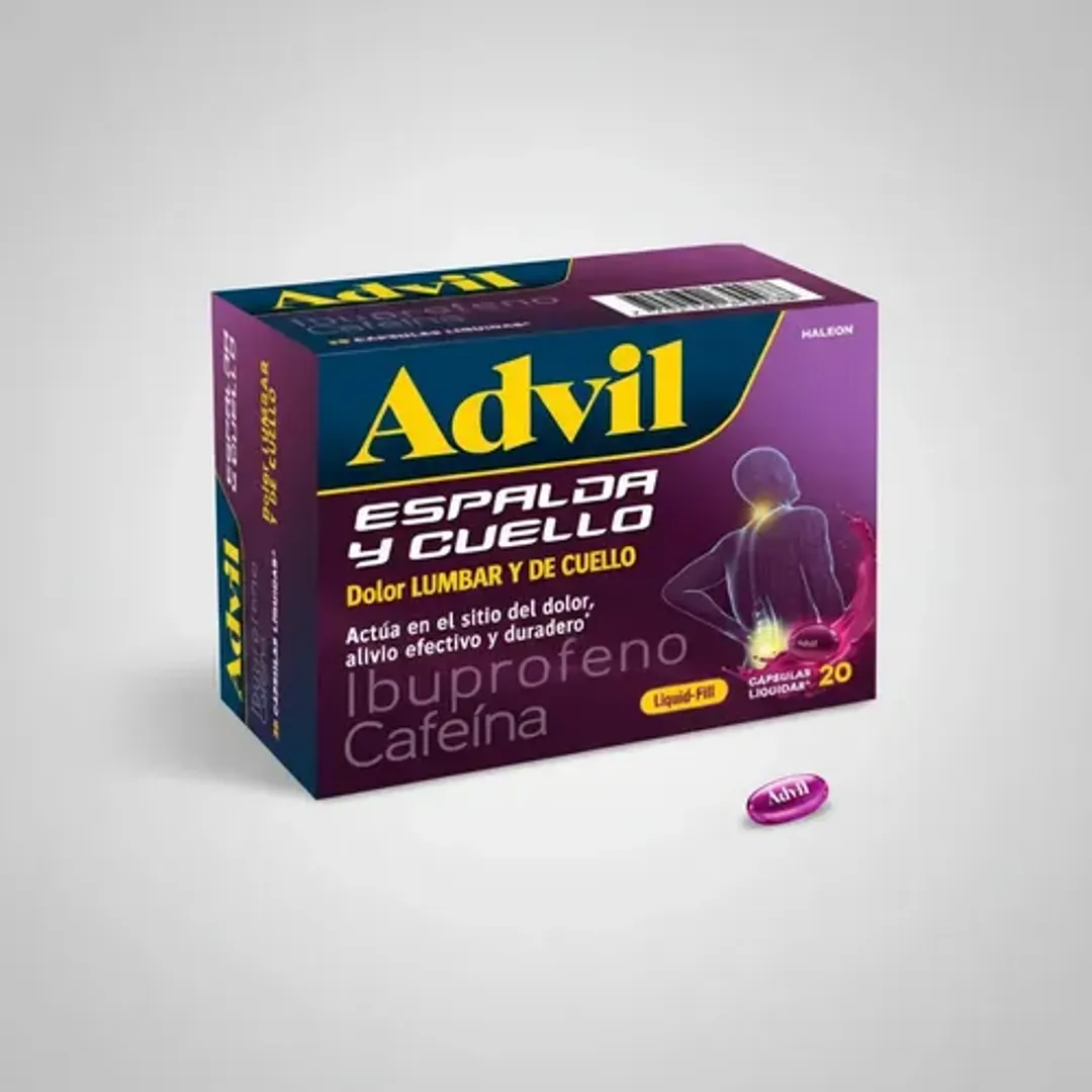 ADVIL ESPALDA Y CUELLO SOB X 5 CAPS