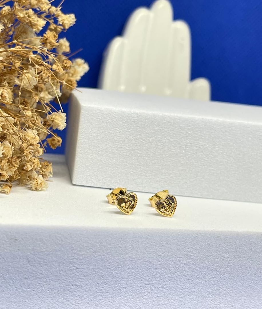 Topos corazon diamantados Fe 6mm