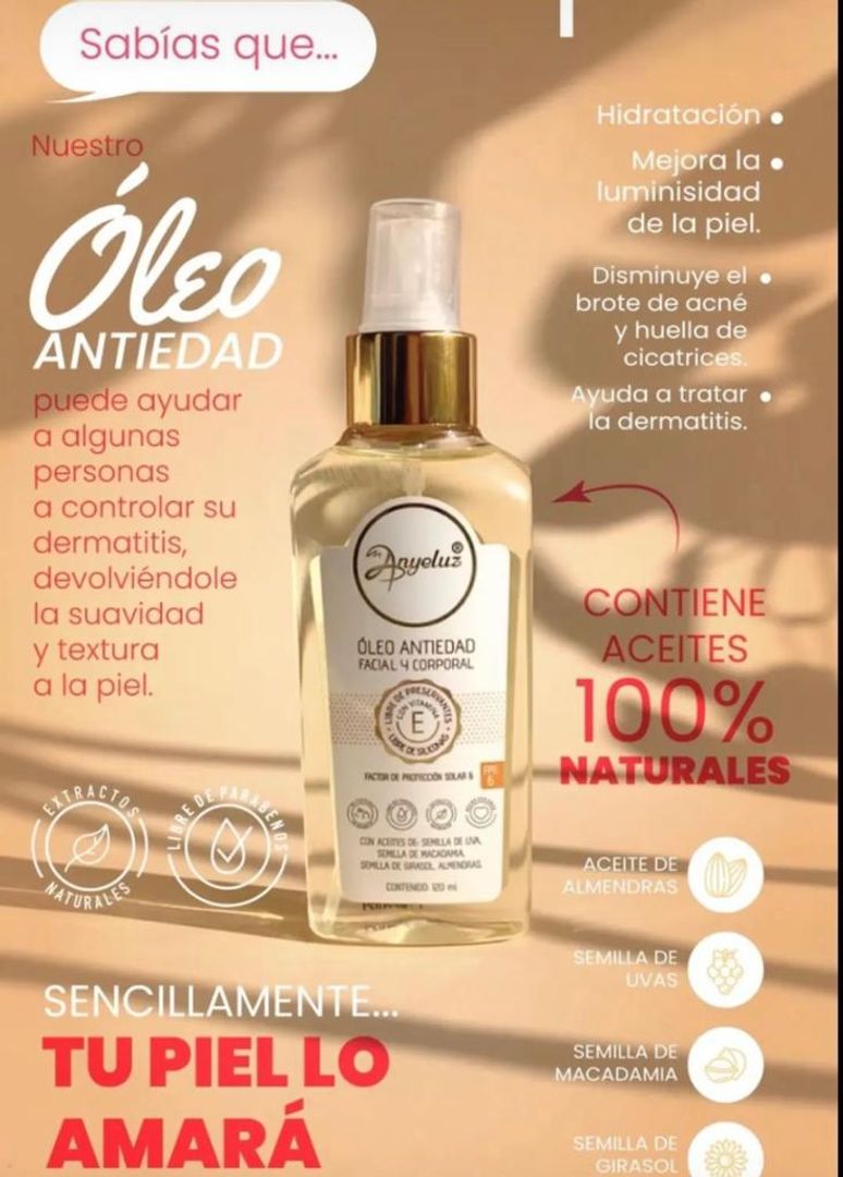 Aceite - óleo antiedad / hidratante Anyeluz 