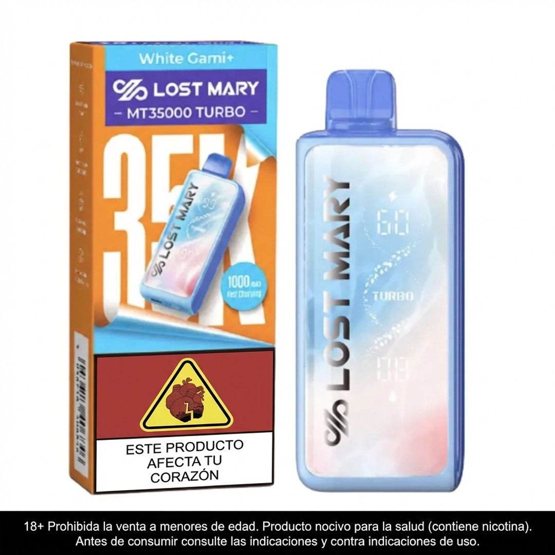 Lost Mary White Gami 35.000 Puffs Mt Turbo