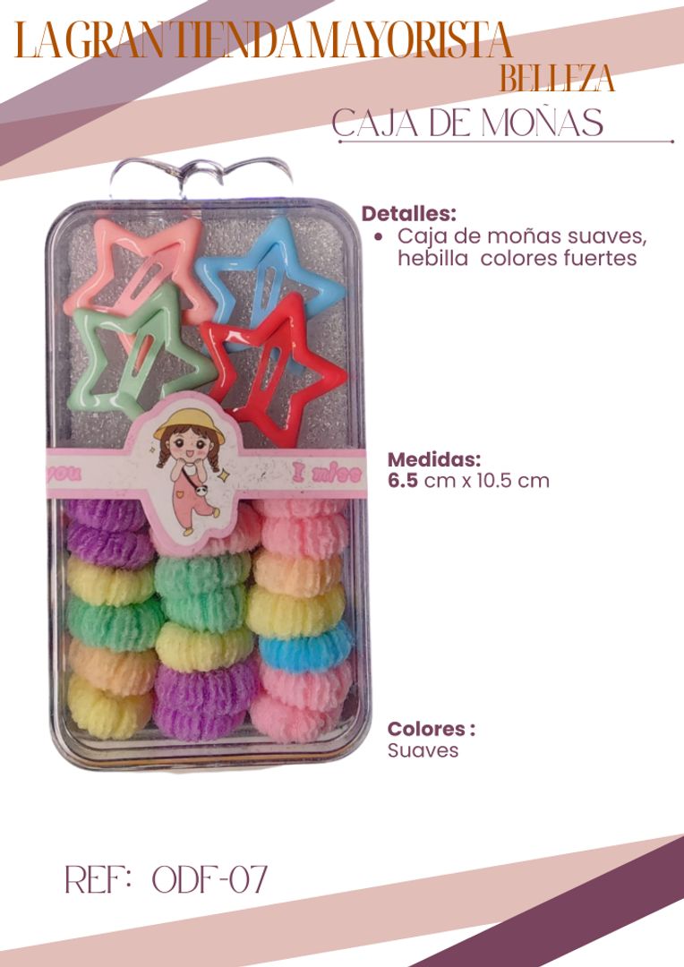 Moñas suaves y hebilla en figura ODF-07 