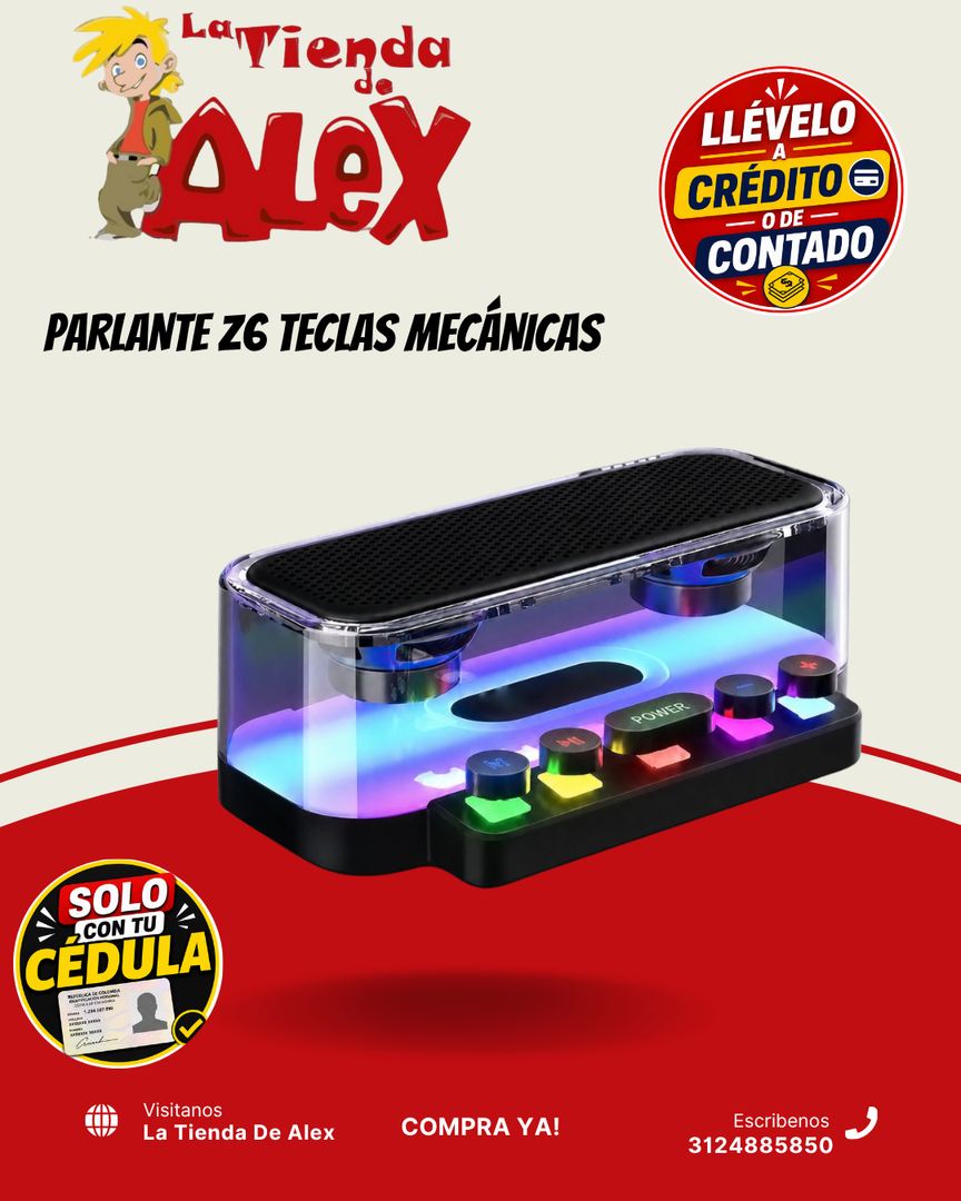 PARLANTE Z6 TECLAS MECÁNICAS