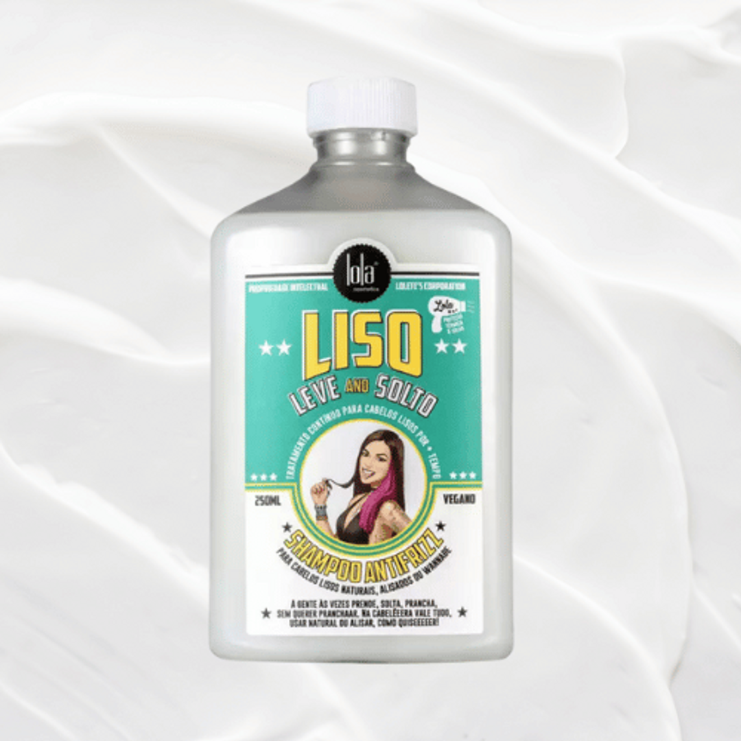 Shampoo Antifrizz Liso Leve e Solto Lola