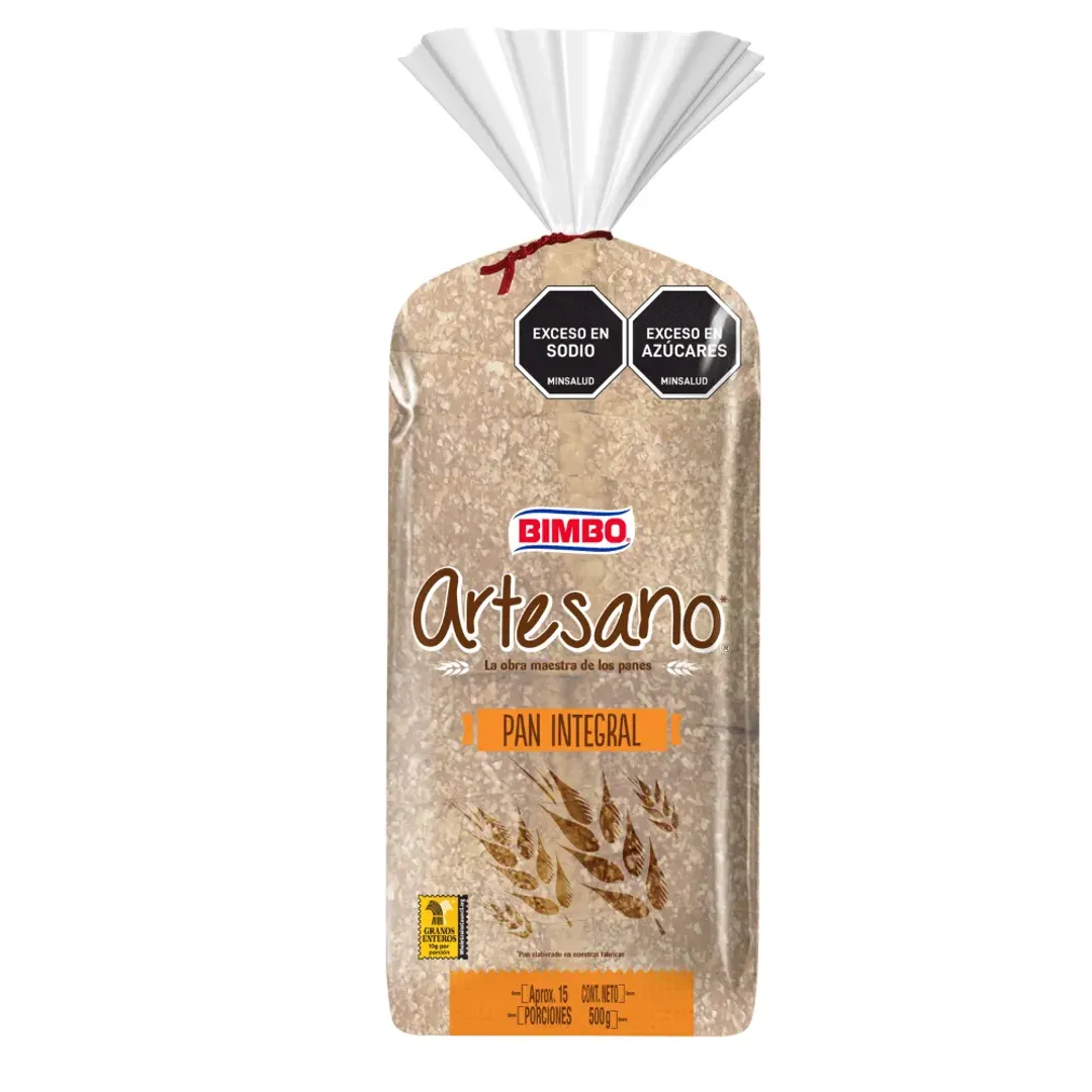 PAN ARTESANO INTEGRAL*500G BIMBO