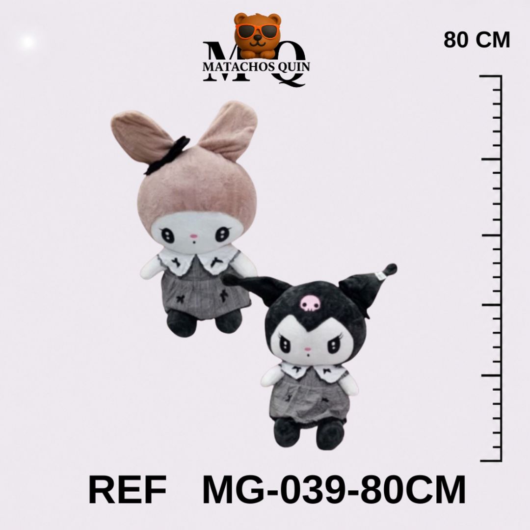 KUROMI & MELODY CON VESTIDO NEGRO