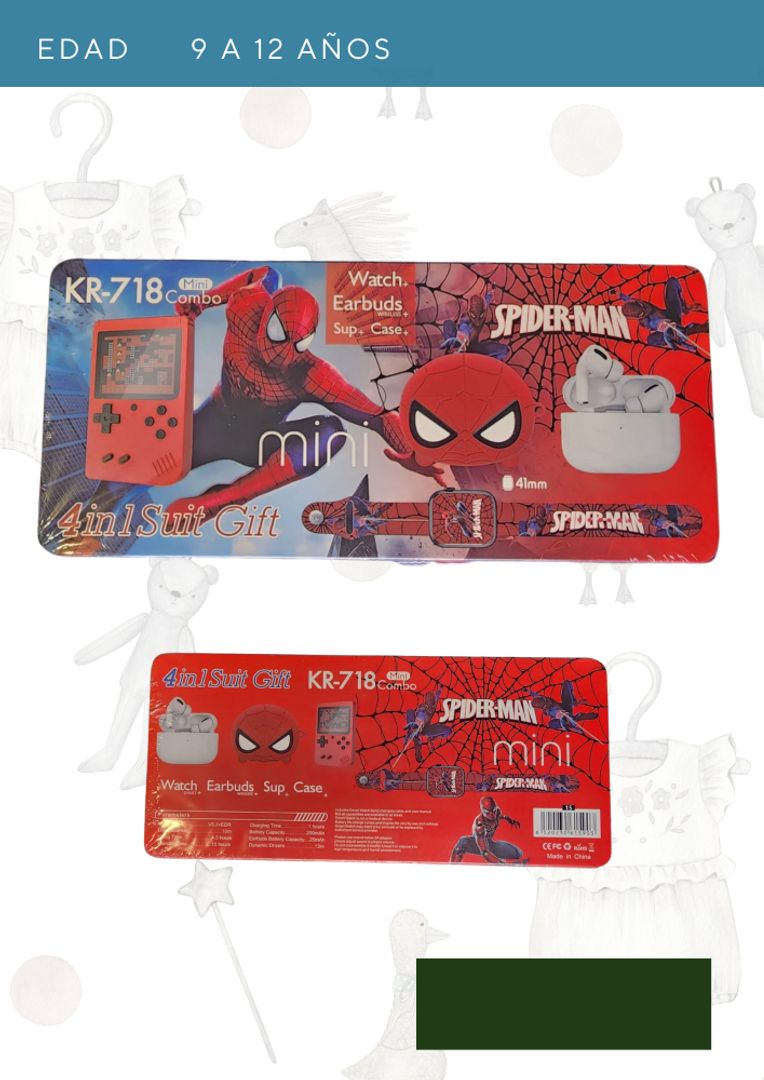 Audífonos en combo con juego y estuche 