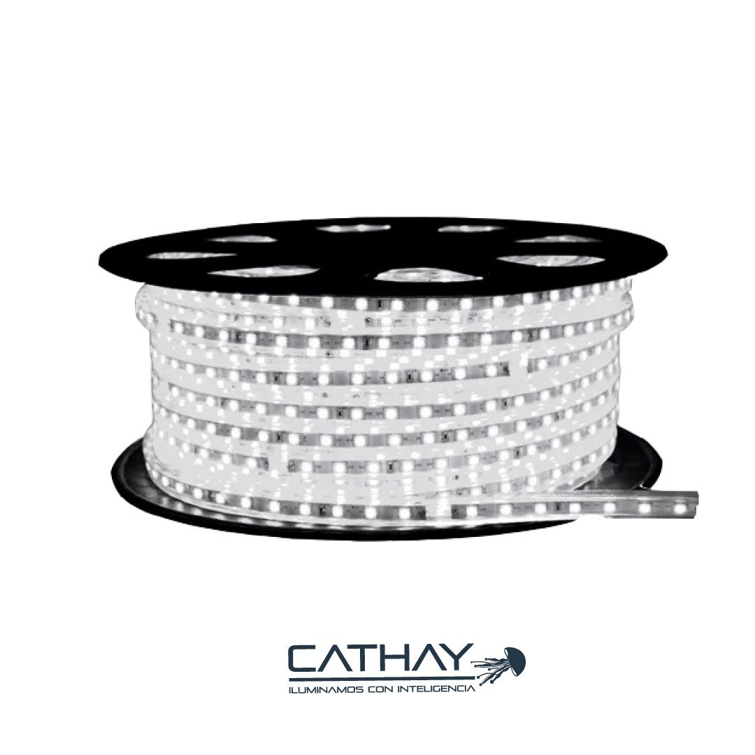 CINTA LED ENCAUCHETADA 60 LED POR METRO - IP 65-110V 
