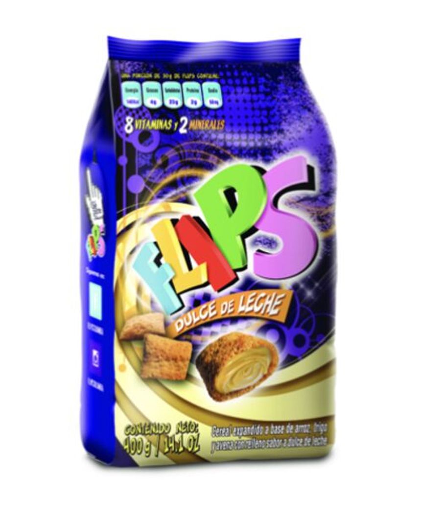 CEREAL FLIPS DULCE LECHE*400G