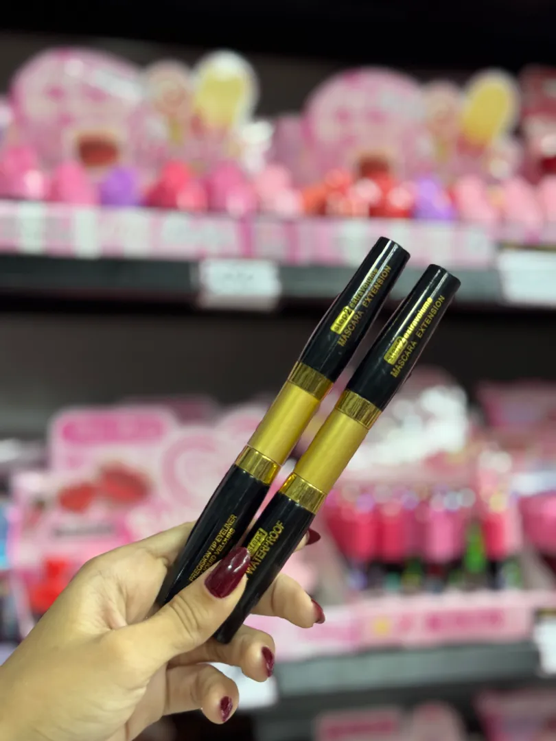 Delineador Líquido y Pestañina Doble Extensión  2 en 1   2x5.00