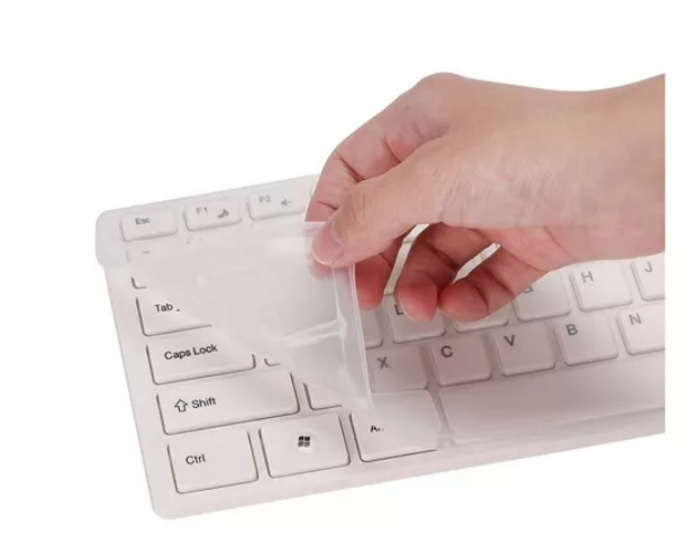 Combo K-06 Inalámbrico Teclado + Mouse + Protector Caucho