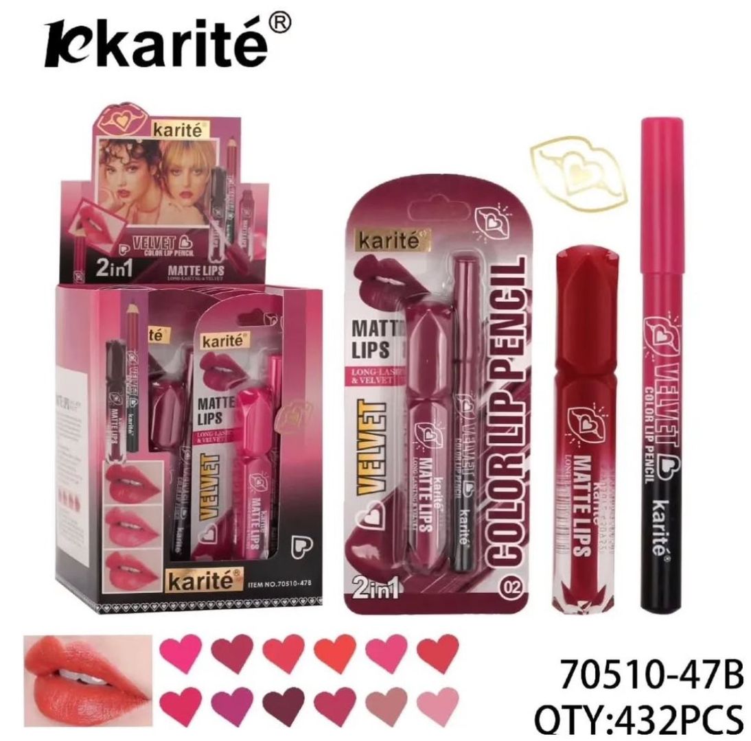 KIT LABIAL Y LAPIZ KARITE 70510-47B