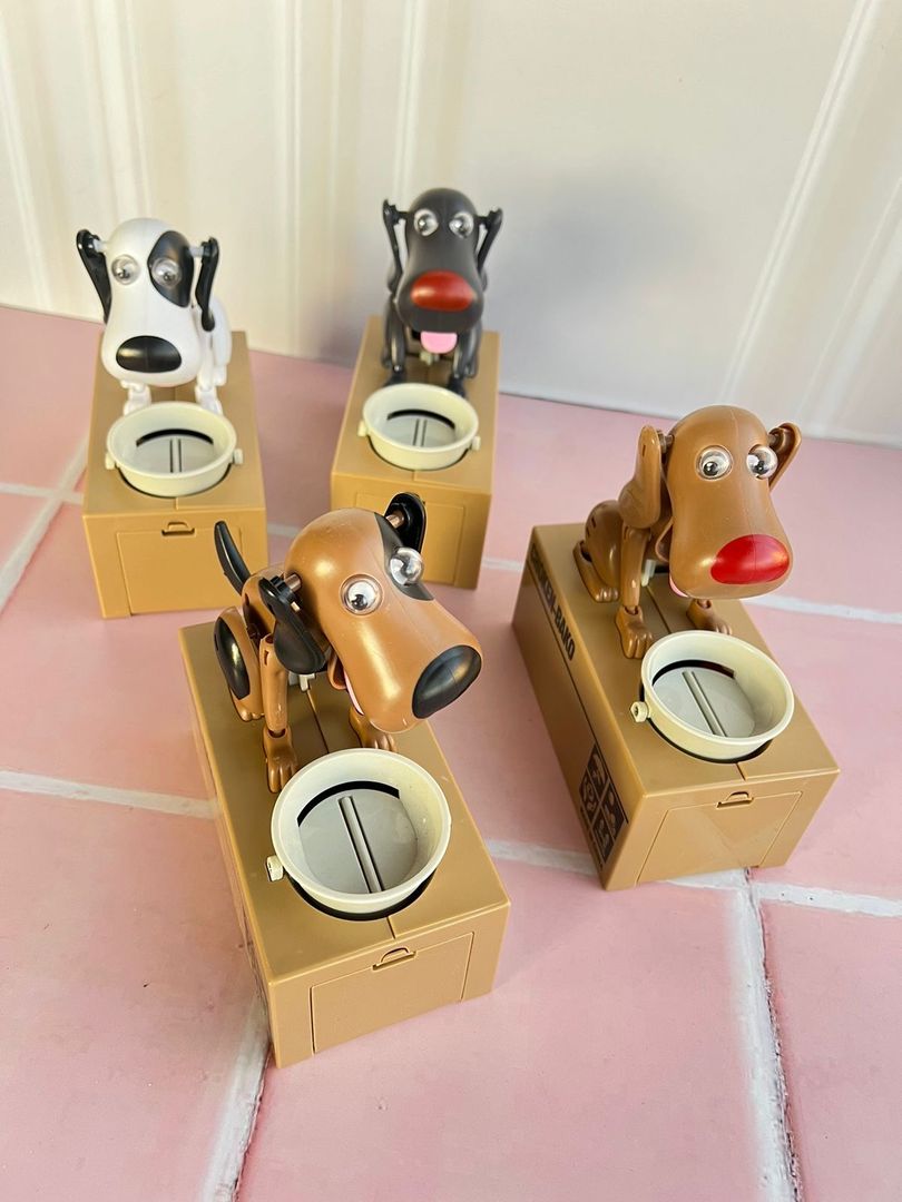 Alcancia perro comemonedas 
