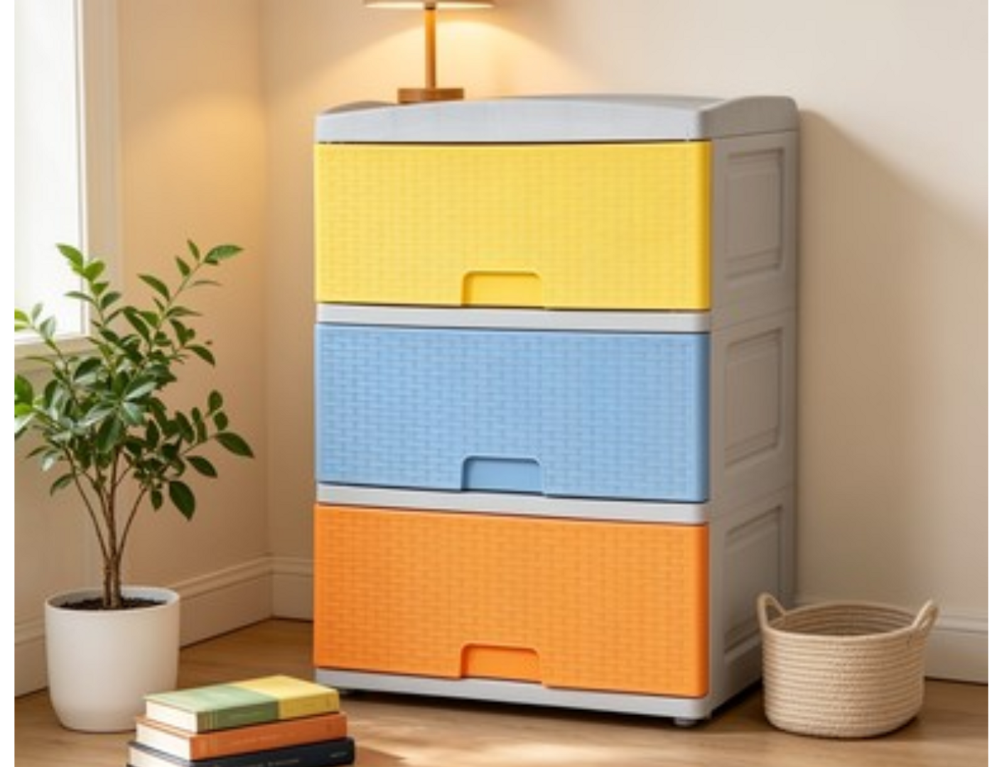 PRACTIMUEBLE GRD X 3 RATTAN PASTEL-CLP