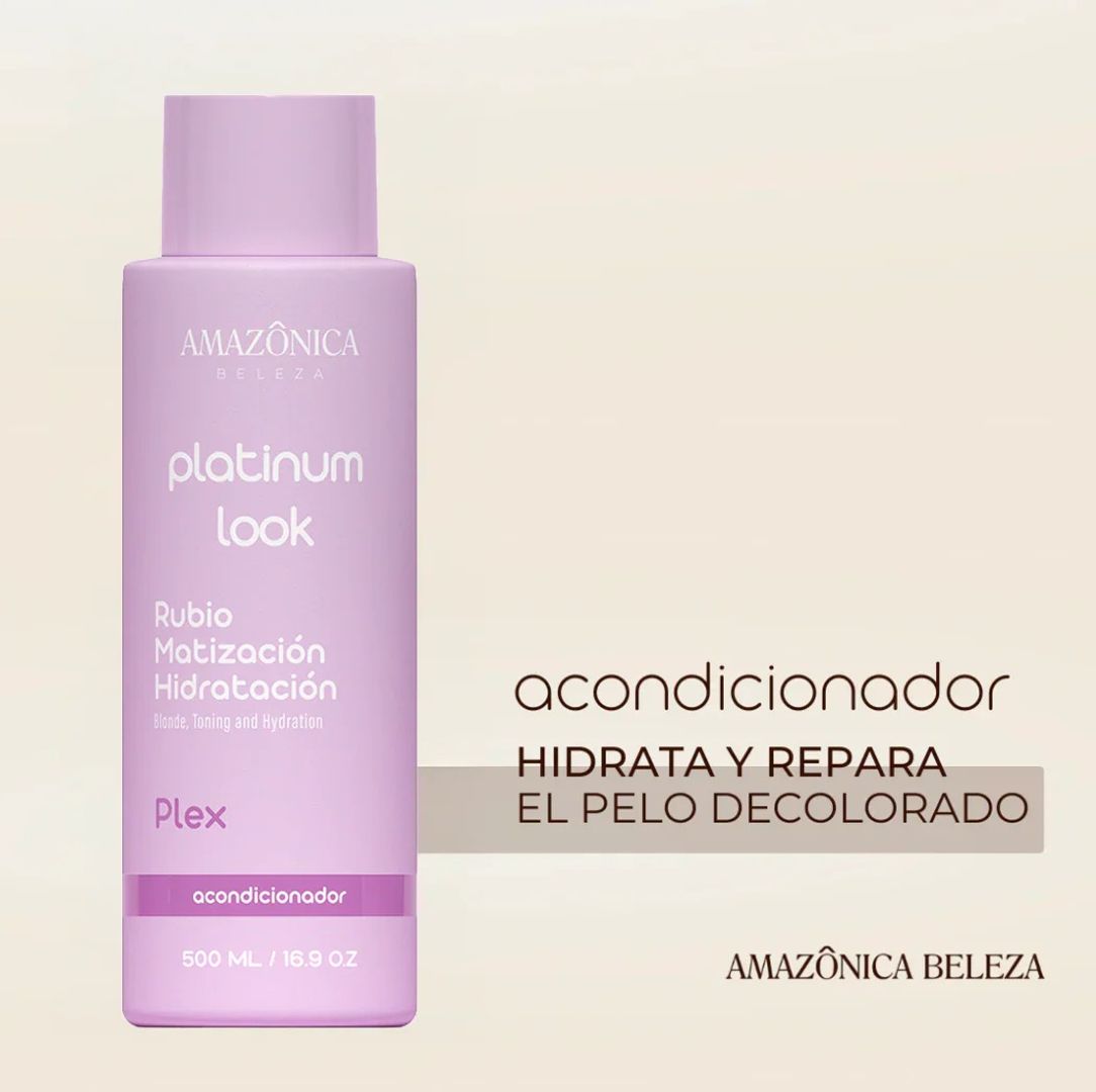 Acondicionador Platinum Look Repara y Matiza el Pelo Rubio