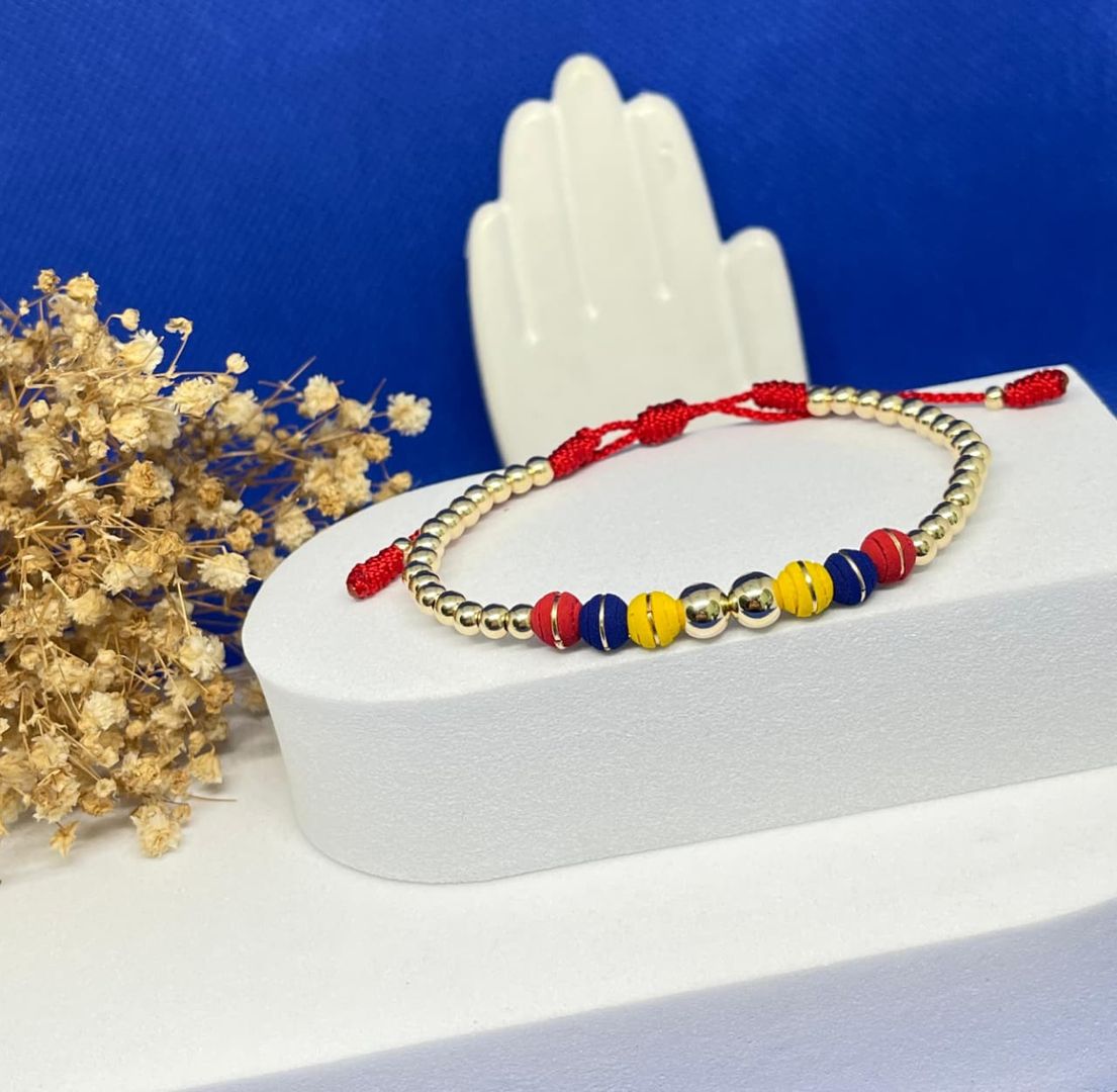 Pulsera full balin 4mm liso y balin 6mm, neopreno argollado 6mm